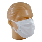 Ficha técnica e caractérísticas do produto 10 Mascara Branca Lavável Com Elástico Tecido Algodão Duplo