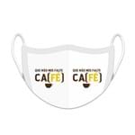 Ficha técnica e caractérísticas do produto Máscara Camiseteria S.A. de Proteção Facial Reutilizável e Lavável Ca(fé)