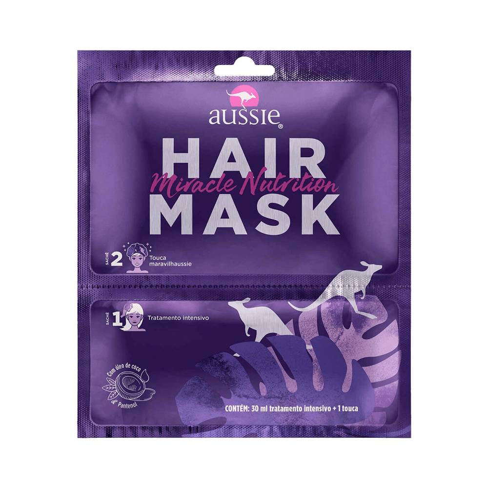 Ficha técnica e caractérísticas do produto Máscara Capilar Aussie Hair Mask Nutrição 30ml