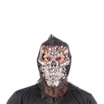 Ficha técnica e caractérísticas do produto Máscara Caveira Metalizada com Capuz - Aluá Festas