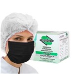 Ficha técnica e caractérísticas do produto Máscara Cirúrgica Descartável Protdesc Tripla Preta com Elástico 50 Unidades