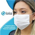 Ficha técnica e caractérísticas do produto Máscara Cirúrgica Tripla Descartável C/ 50 Unidades Lola