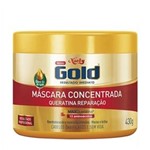 Ficha técnica e caractérísticas do produto Máscara Concentrada Niely Gold Queratina Reparação - 430g
