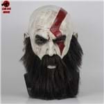 Máscara Cosplay Kratos God Of War Game Realista Latex Capuz