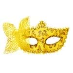 Ficha técnica e caractérísticas do produto Máscara de Carnaval com Borboleta Dourada - Unidade