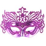 Ficha técnica e caractérísticas do produto Máscara de Carnaval Veneziana Roxa - Unidade