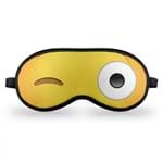 Máscara de Dormir Geek10 Emoticon Emoji Piscadinha Amarela