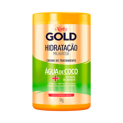 Ficha técnica e caractérísticas do produto Máscara de Hidratação Profunda Niely Gold Água de Coco 1kg