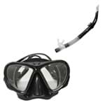 Ficha técnica e caractérísticas do produto Máscara de Mergulho Black com Protetor Nasal Nautika + Respirador Snorkel Flex