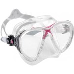 Ficha técnica e caractérísticas do produto Mascara de Mergulho Cressi Big Eyes Evolution Crystal - Rosa/Transparente