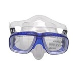 Ficha técnica e caractérísticas do produto Máscara de Mergulho Lente Dupla e Protetor Nasal Azul - X-Dive - Nautika