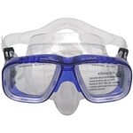 Ficha técnica e caractérísticas do produto Máscara de Mergulho X-Dive com Lente Dupla e Protetor Nasal Azul - Nautika - Azul - Único