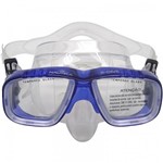 Ficha técnica e caractérísticas do produto Máscara de Mergulho X-Dive com Lente Dupla e Protetor Nasal Azul Nautika