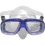 Ficha técnica e caractérísticas do produto Máscara de Mergulho X-Dive com Lente Dupla e Protetor Nasal Azul - Nautika
