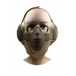 Ficha técnica e caractérísticas do produto Máscara de Metal Meia-face NTK Tático Marrom
