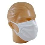 Máscara de Proteção Branca Tecido Duplo Reutilizável Unidade