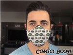 Máscara de Proteção Facial Geek Comics Boom - Geek Vip