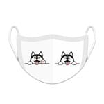Ficha técnica e caractérísticas do produto Máscara de Proteção Facial Reutilizável e Lavável Cachorrinho Husky