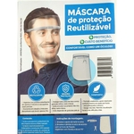 Ficha técnica e caractérísticas do produto Kit 12 Máscaras De Proteção Facial Transparente Reutilizável