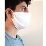 Ficha técnica e caractérísticas do produto Mascara de Proteção Tecido Branca Tecido Duplo - 100% Algodão - Nenekids