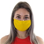 Ficha técnica e caractérísticas do produto Máscara de Tecido com 4 Camadas Lavável Adulto - Amarela - Mask4all