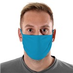 Máscara de Tecido com 4 Camadas Lavável Adulto - Azul Claro - Mask4all