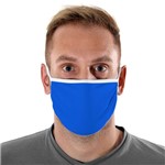 Ficha técnica e caractérísticas do produto Máscara de Tecido com 4 Camadas Lavável Adulto - Azul e Branco - Mask4all