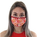 Ficha técnica e caractérísticas do produto Máscara de Tecido com 4 Camadas Lavável Adulto - Beijos - Mask4all