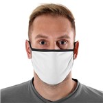 Máscara de Tecido com 4 Camadas Lavável Adulto - Branco e Preto - Mask4all
