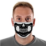 Ficha técnica e caractérísticas do produto Máscara de Tecido com 4 Camadas Lavável Adulto - Caveira Branca - Mask4all