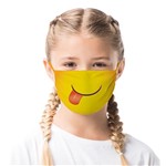 Máscara de Tecido com 4 Camadas Lavável Adulto - Emoji Lingua - Mask4all M