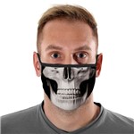 Máscara de Tecido com 4 Camadas Lavável Adulto - Esqueleto - Mask4all