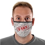Máscara de Tecido com 4 Camadas Lavável Adulto - Fake News - Mask4all