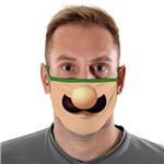 Máscara de Tecido com 4 Camadas Lavável Adulto - Luigi - Mask4all