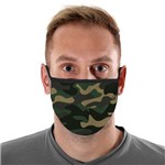 Ficha técnica e caractérísticas do produto Máscara de Tecido com 4 Camadas Lavável Adulto - Militar - Mask4all
