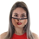 Máscara de Tecido com 4 Camadas Lavável Adulto - Rosto Mulher Maravilha - Mask4all