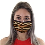Máscara de Tecido com 4 Camadas Lavável Adulto - Tigre - Mask4all