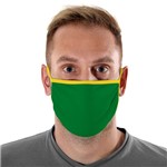 Ficha técnica e caractérísticas do produto Máscara de Tecido com 4 Camadas Lavável Adulto - Verde e Amarelo - Mask4all