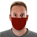 Ficha técnica e caractérísticas do produto Máscara de Tecido com 4 Camadas Lavável Adulto - Vermelho Escuro - Mask4all