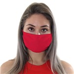 Máscara de Tecido com 4 Camadas Lavável Adulto - Vermelho - Mask4all