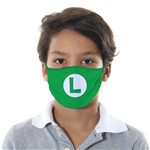 Ficha técnica e caractérísticas do produto Máscara de Tecido com 4 Camadas Lavável Infantil - Luigi - Mask4all M