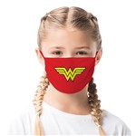 Máscara de Tecido com 4 Camadas Lavável Infantil - Mulher Maravilha - Mask4all M