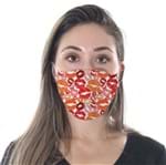Ficha técnica e caractérísticas do produto Máscara de Tecido Dupla Camada Lavável Adulto - Beijos - Funny Faces