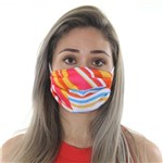 Ficha técnica e caractérísticas do produto Máscara de Tecido Dupla Camada Lavável Adulto - Colorida Clara