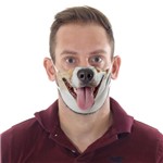 Ficha técnica e caractérísticas do produto Máscara de Tecido Dupla Camada Lavável Adulto - Dog - Funny Faces
