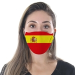Ficha técnica e caractérísticas do produto Máscara de Tecido Dupla Camada Lavável Adulto - Espanha - Funny Faces