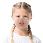 Ficha técnica e caractérísticas do produto Máscara de Tecido Dupla Camada Lavável Infantil - Porco - Funny Faces