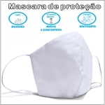 Ficha técnica e caractérísticas do produto Mascara de Tecido Duplo 100% Algodão