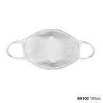 Ficha técnica e caractérísticas do produto Mascara de Tecido Lavavel Branca Adulto Kit 3 Unid. Ba100 - Protector