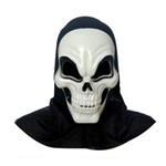 Ficha técnica e caractérísticas do produto Máscara de Terror Caveira Branca Acessório Carnaval Fantasia - Branco